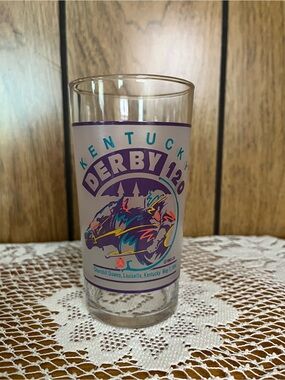 Kentucky Derby 120 Commemorative Purple Glass